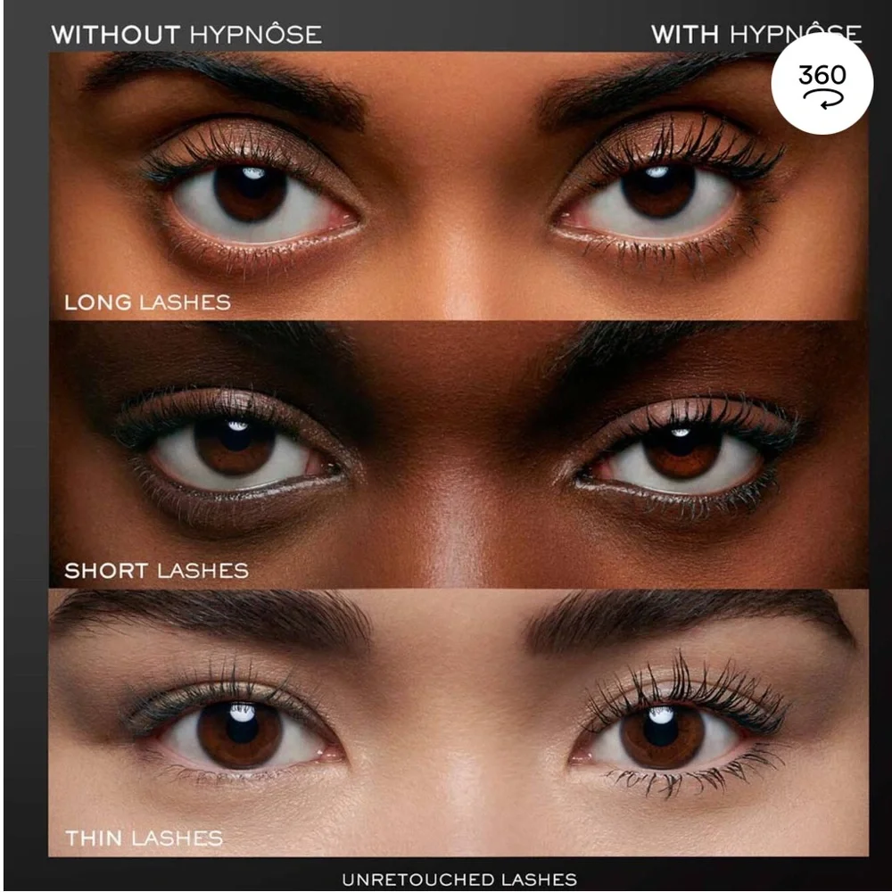 Lancôme HYPNÔSE MASCARA Buildable & Volumizing, #02 noir de jais black